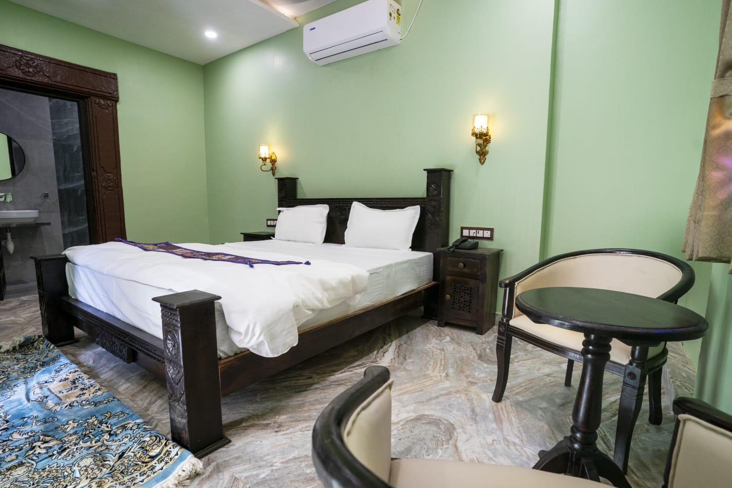 Heritage Room interior with traditional furnishings inside the haveli